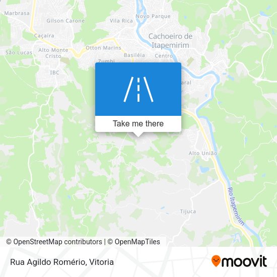Rua Agildo Romério map