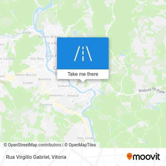 Rua Virgilio Gabriel map