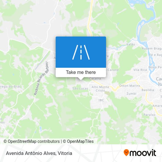 Avenida Antônio Alves map