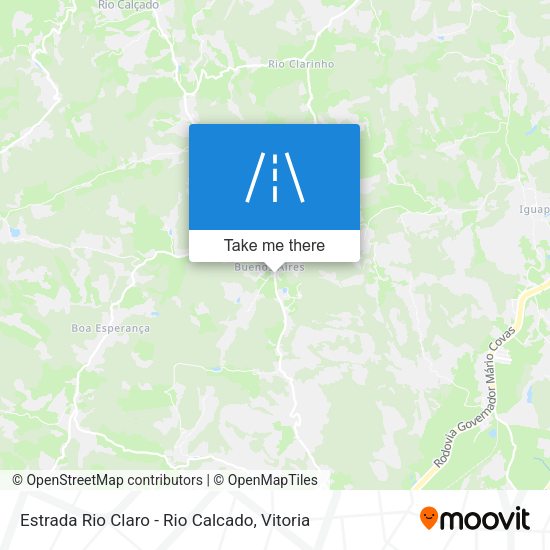 Estrada Rio Claro - Rio Calcado map