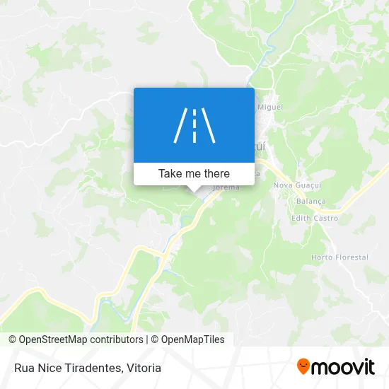 Rua Nice Tiradentes map