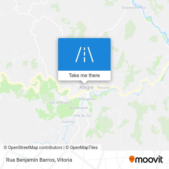 Rua Benjamin Barros map