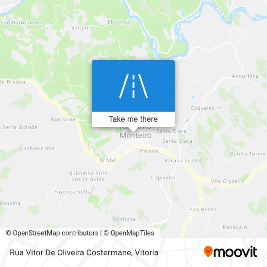 Rua Vitor De Oliveira Costermane map