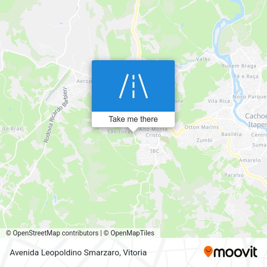 Avenida Leopoldino Smarzaro map