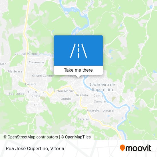 Rua José Cupertino map