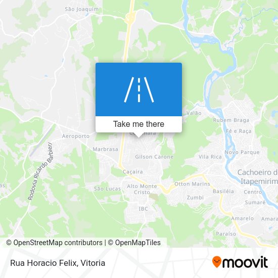 Rua Horacio Felix map