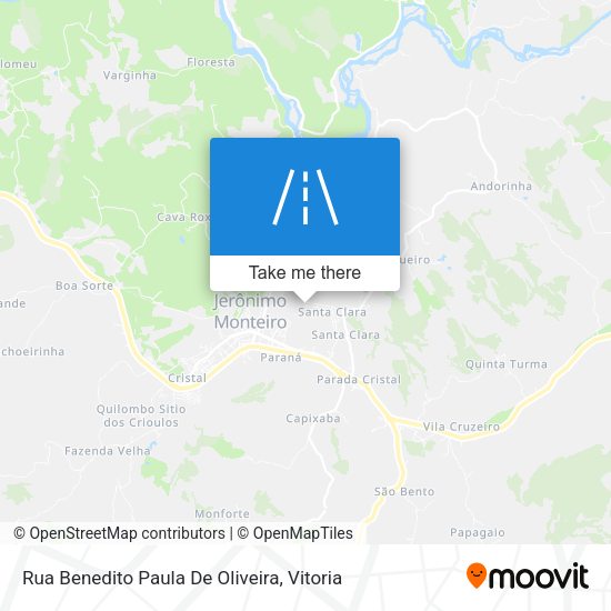 Rua Benedito Paula De Oliveira map