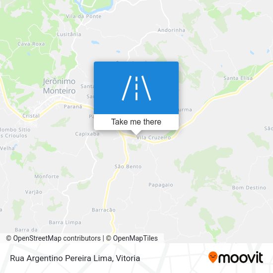 Rua Argentino Pereira Lima map