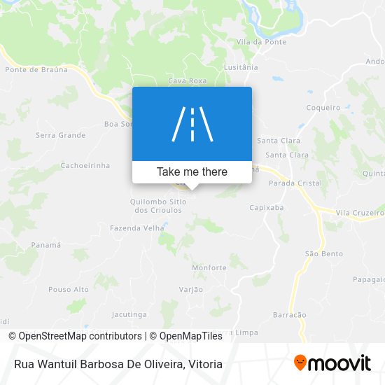 Rua Wantuil Barbosa De Oliveira map