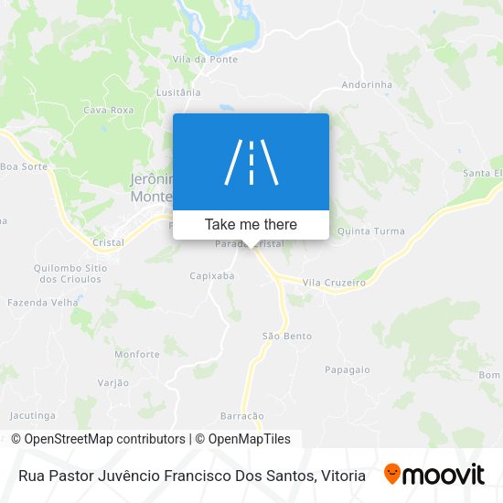 Rua Pastor Juvêncio Francisco Dos Santos map