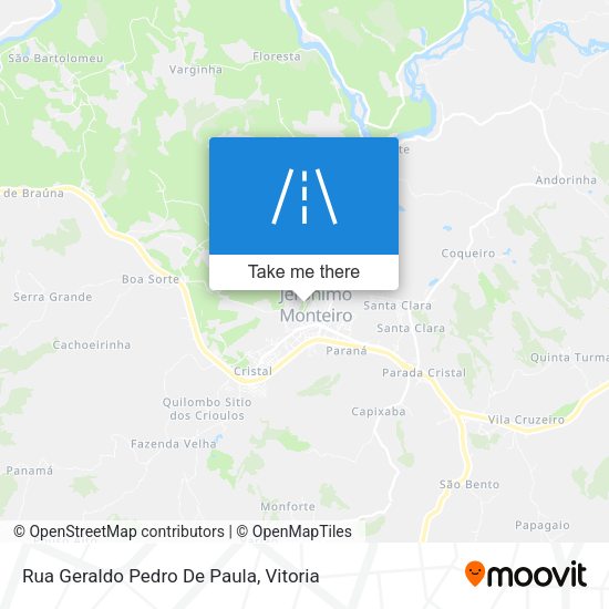 Rua Geraldo Pedro De Paula map