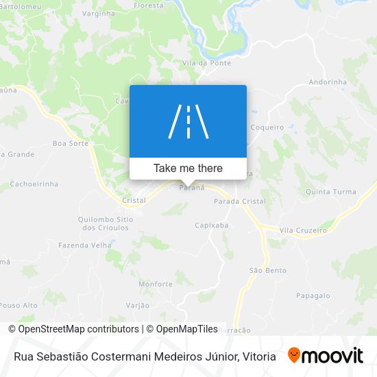 Rua Sebastião Costermani Medeiros Júnior map
