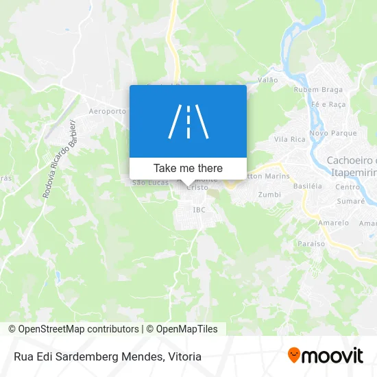 Rua Edi Sardemberg Mendes map