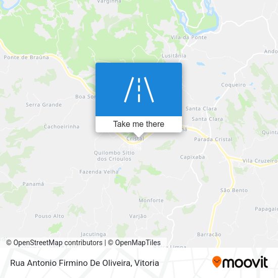 Rua Antonio Firmino De Oliveira map