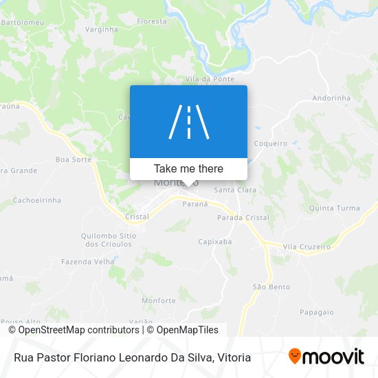 Rua Pastor Floriano Leonardo Da Silva map
