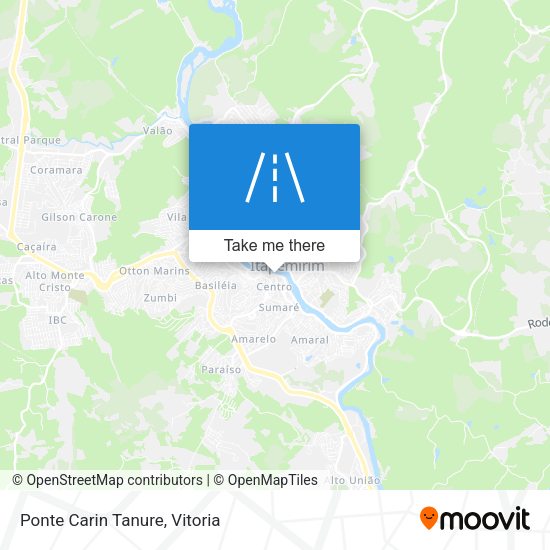 Ponte Carin Tanure map
