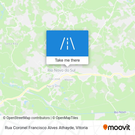 Rua Coronel Francisco Alves Athayde map