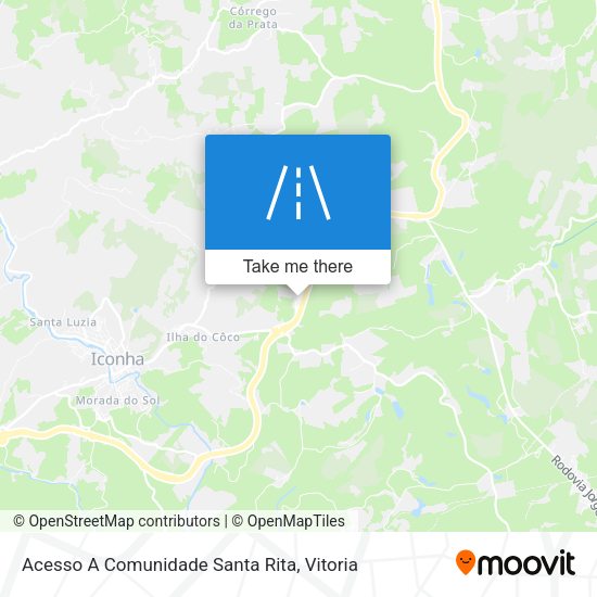 Acesso A Comunidade Santa Rita map