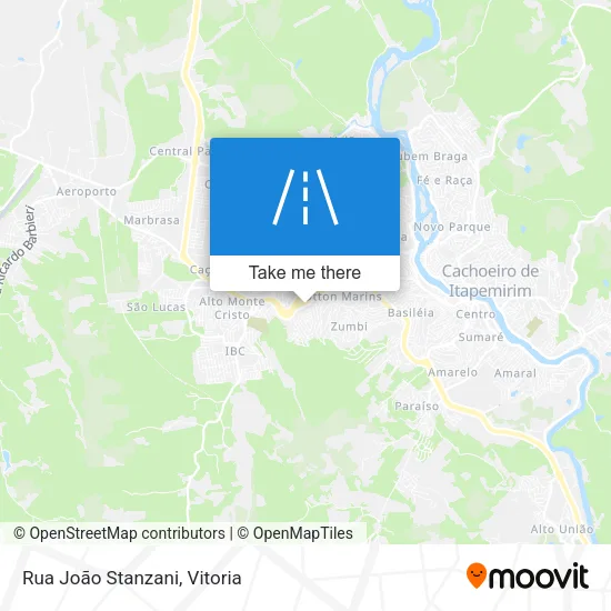 Rua João Stanzani map