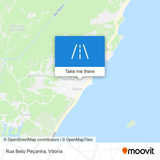 Rua Beto Peçanha map
