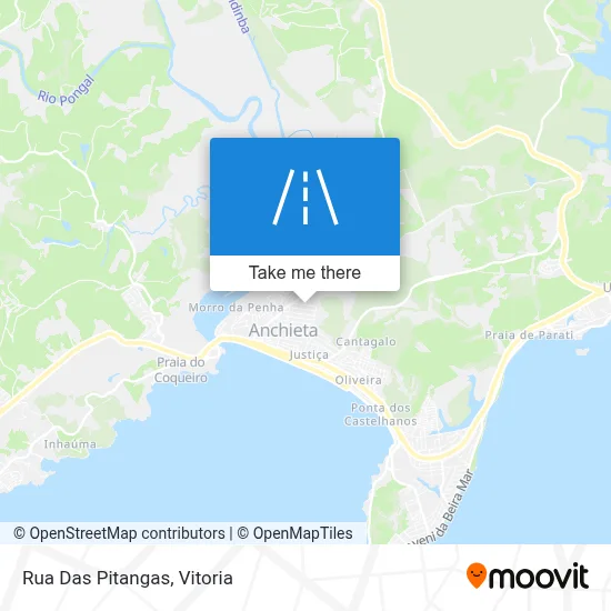 Rua Das Pitangas map