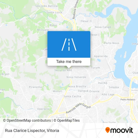 Rua Clarice Lispector map