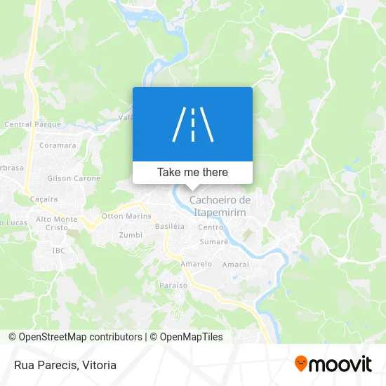 Rua Parecis map