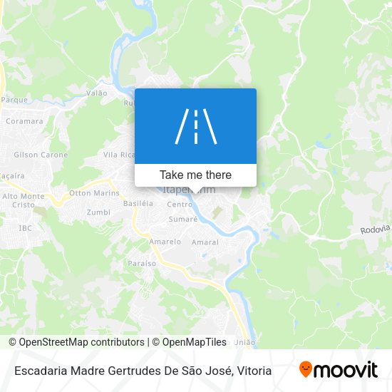 Escadaria Madre Gertrudes De São José map