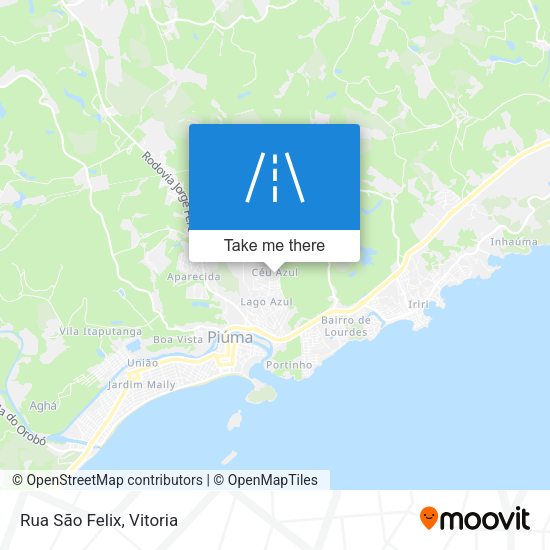 Rua São Felix map