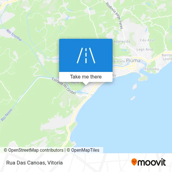 Rua Das Canoas map
