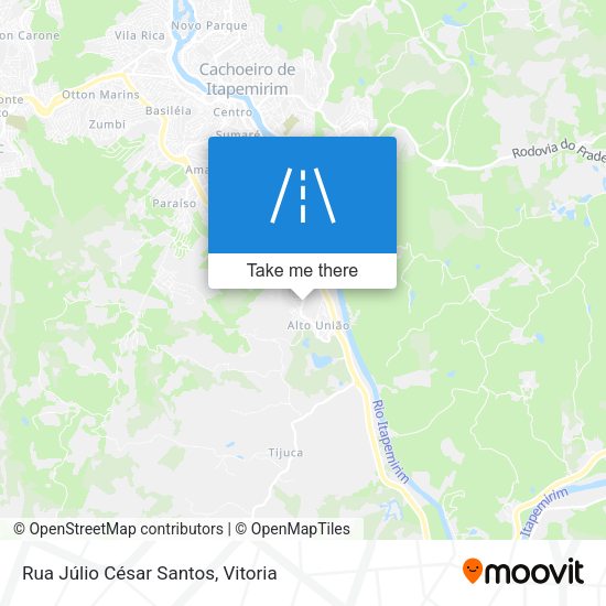 Rua Júlio César Santos map