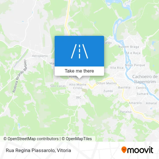Rua Regina Piassarolo map