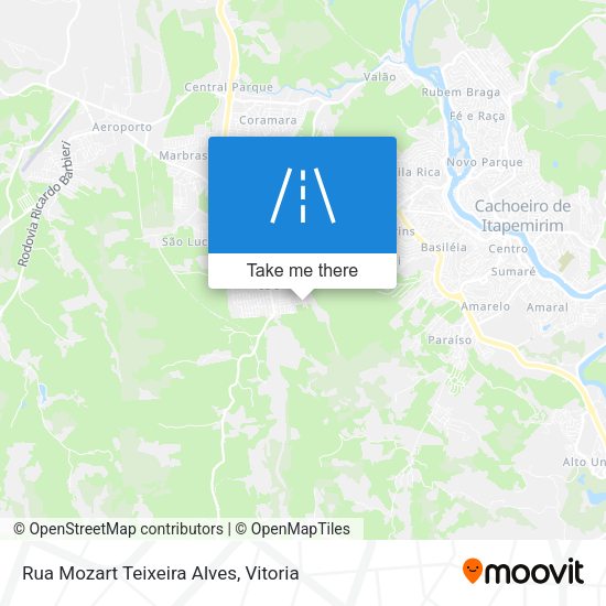 Rua Mozart Teixeira Alves map