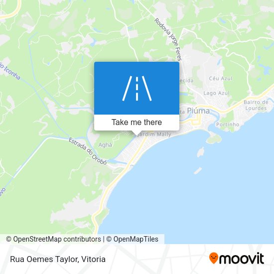 Rua Oemes Taylor map