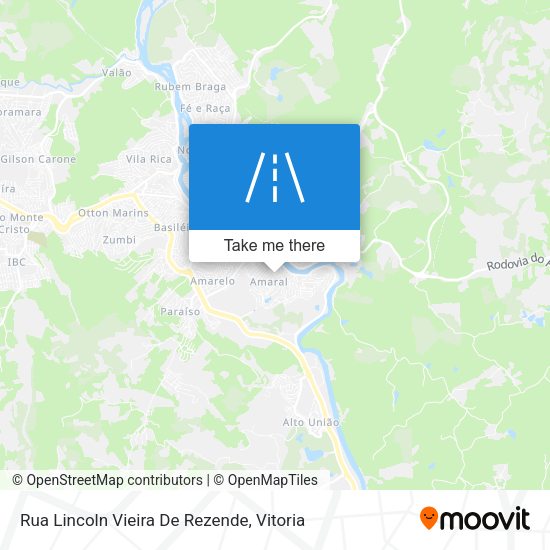Rua Lincoln Vieira De Rezende map