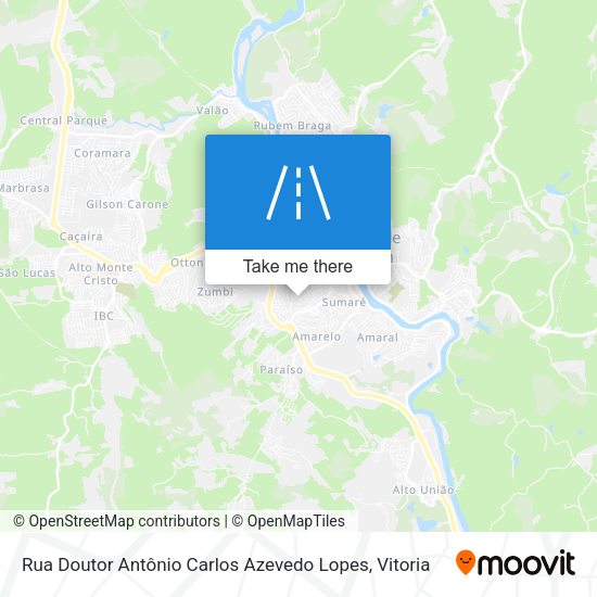 Rua Doutor Antônio Carlos Azevedo Lopes map
