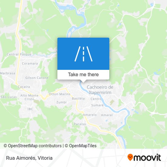 Rua Aimorés map