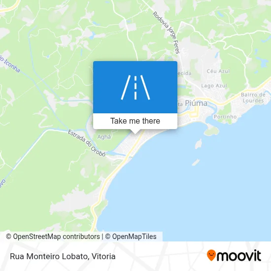 Rua Monteiro Lobato map