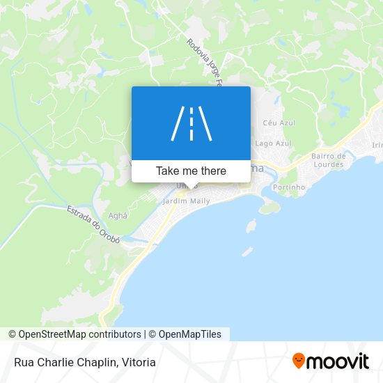 Rua Charlie Chaplin map