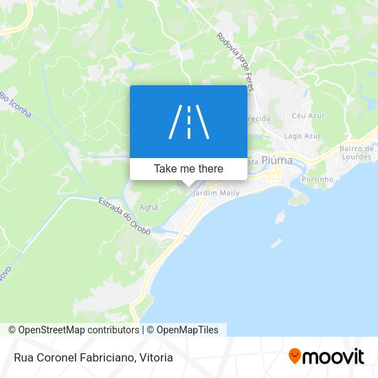 Rua Coronel Fabriciano map