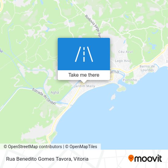 Rua Benedito Gomes Tavora map