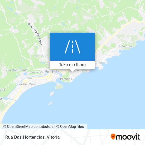 Rua Das Hortencias map