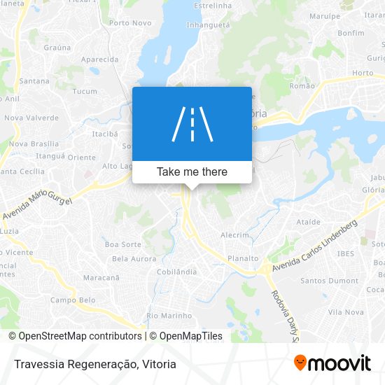 Travessia Regeneração map