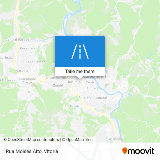 Rua Moisés Alto map