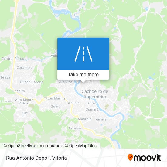Rua Antônio Depoli map