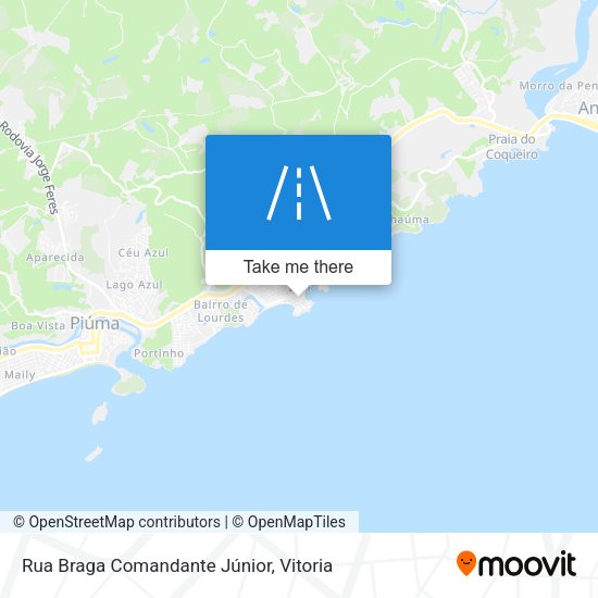 Rua Braga Comandante Júnior map