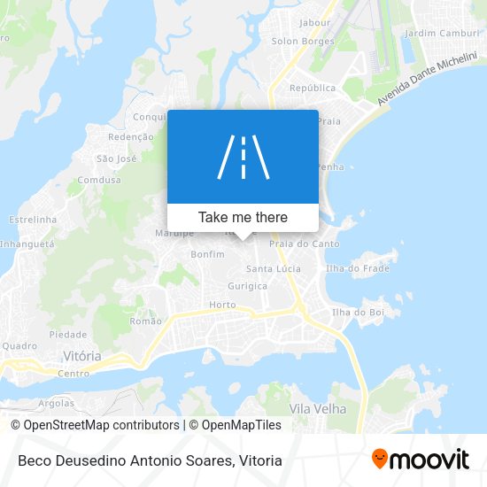 Beco Deusedino Antonio Soares map