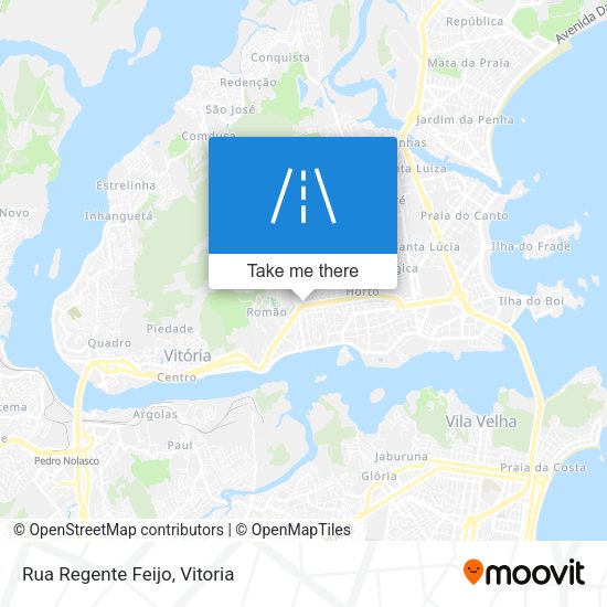 Rua Regente Feijo map