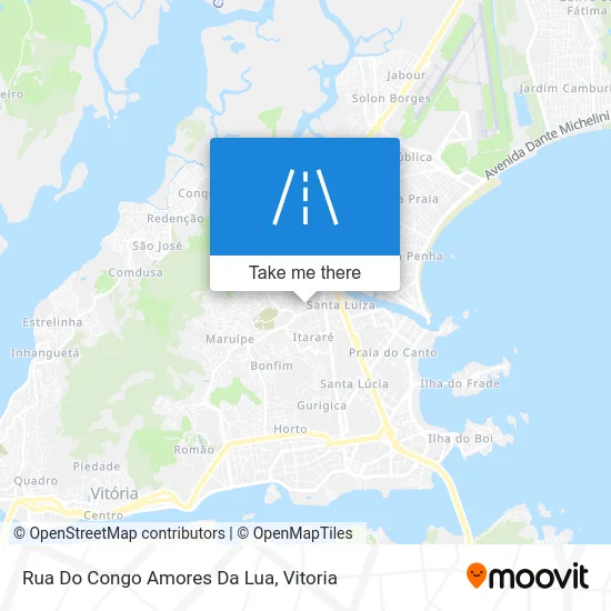 Rua Do Congo Amores Da Lua map