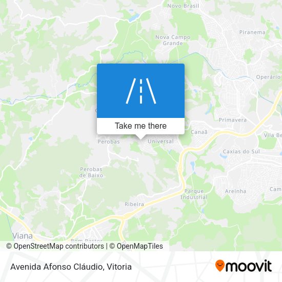 Avenida Afonso Cláudio map